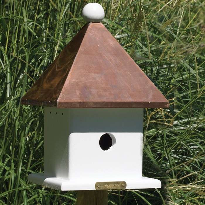 Bird In Everything Copper Bird House