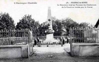 CPA monuments aux Morts du Puy-de-Dôme, Brassac les Mines