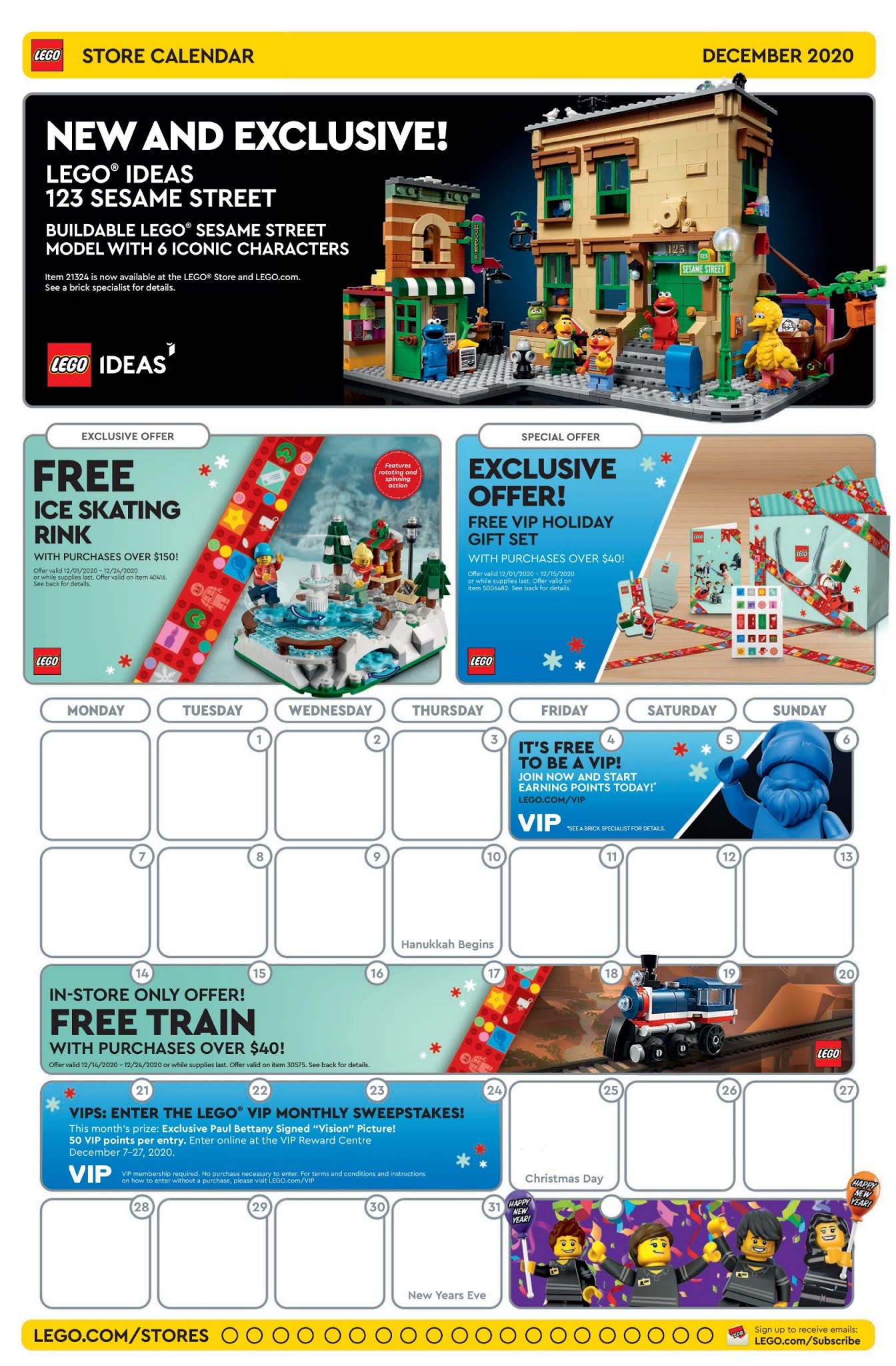 Brick Built Blogs: Lego December 2020 Store Calendar