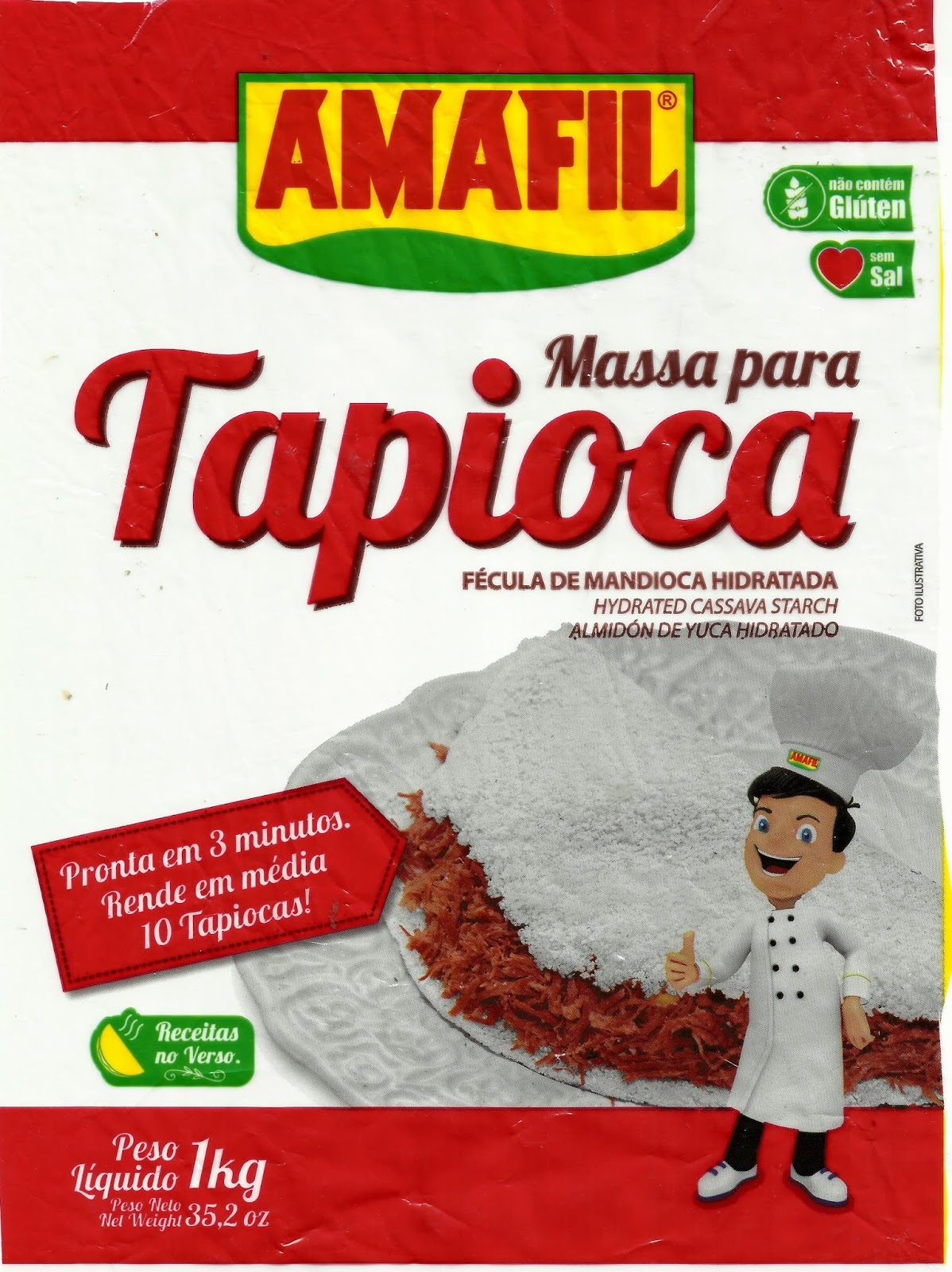 Massa para Tapioca - AMAFIL - 1kg
