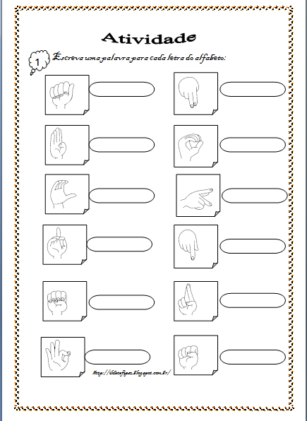 Saberes E Fazeres Em Nossas Mãos Atividade Alfabeto E Vogais