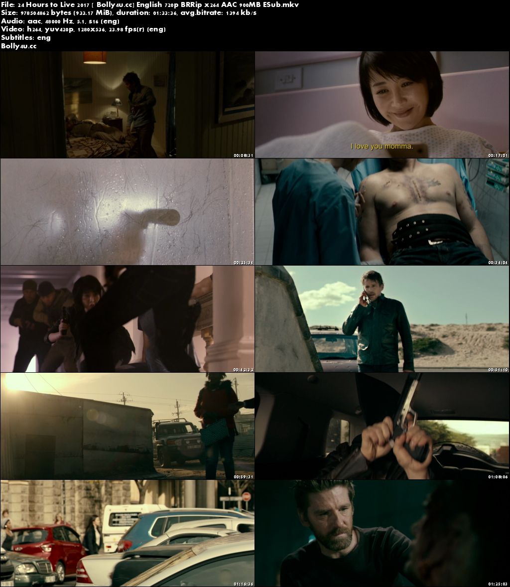 24 Hours to Live 2017 BluRay 300MB English 480p ESub Download 24 Hours to Live 2017 BluRay 300MB English 480p ESub Download