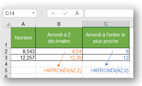 sb astuces: Comment arrondir un nombre à la dizaine ou la centaine la ...