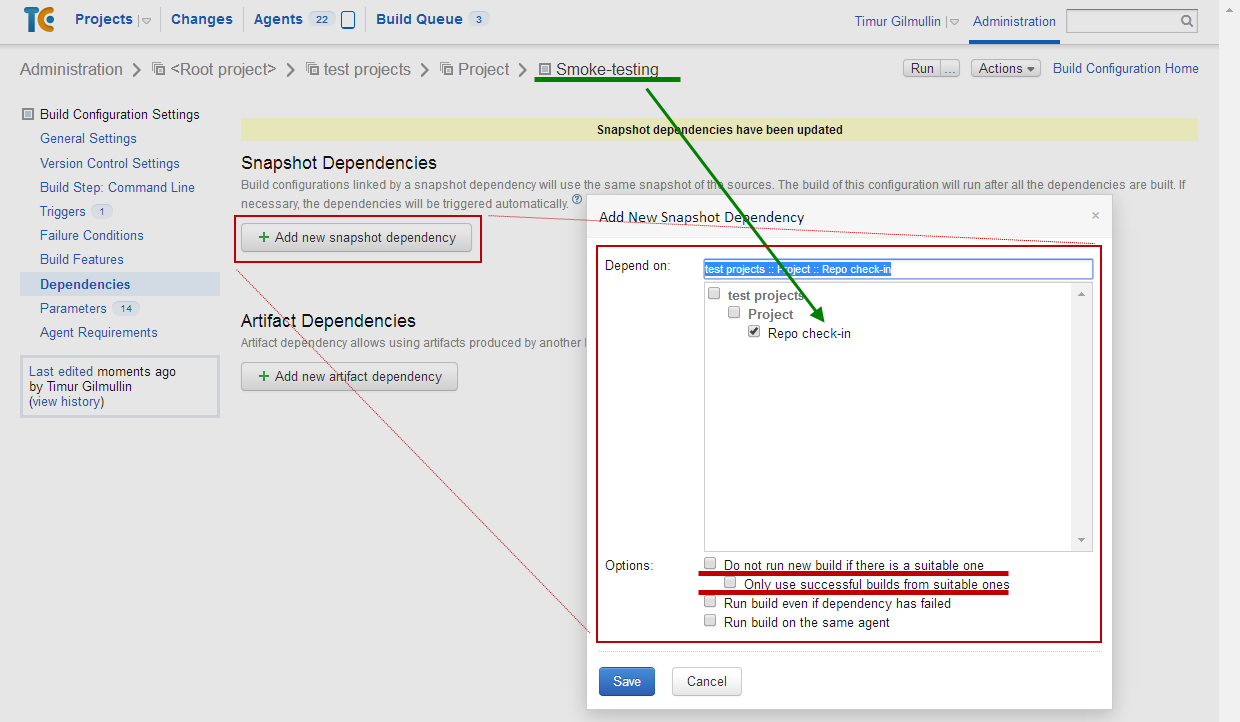 Автоматизация и DevOps TeamCity triggers & dependencies построение процессов разработки и