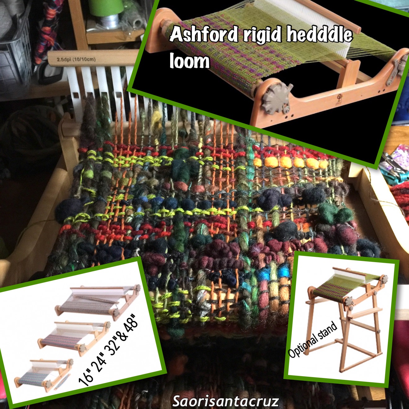 CENTERING WITH FIBER Ashford rigid heddle looms, sample it looms, and