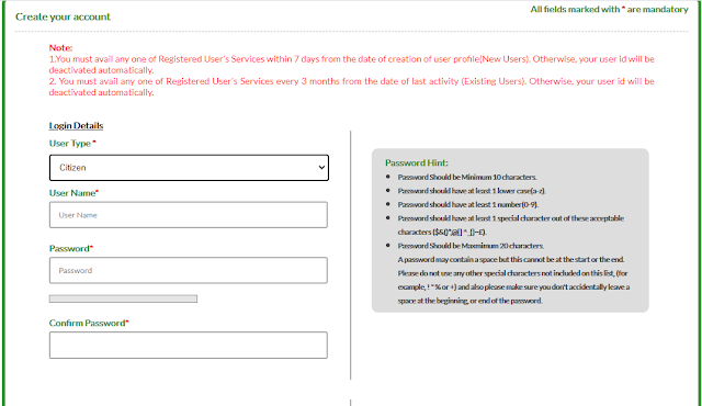 User registration tnreginet