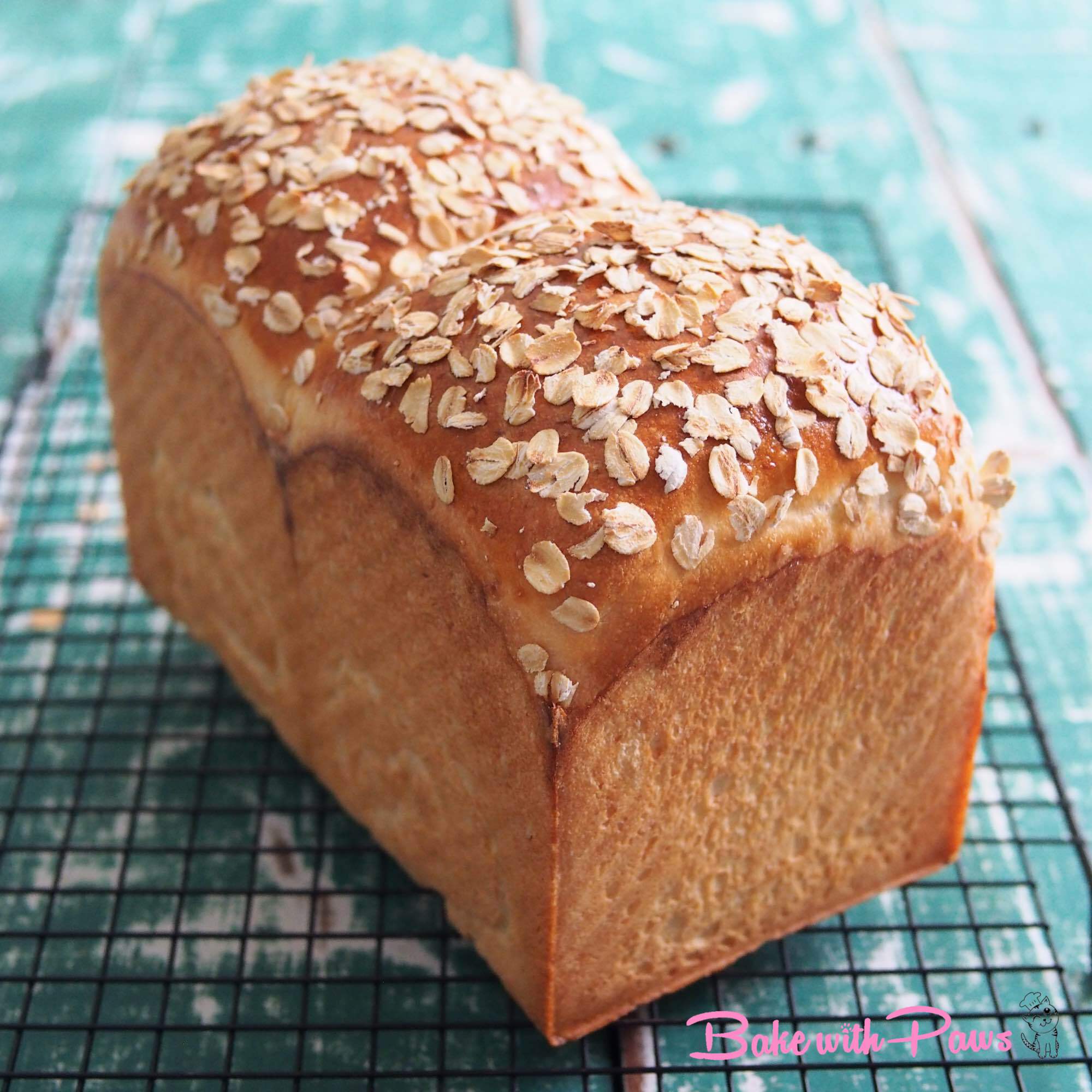 Oat Porridge Soft Sourdough Bread BAKE WITH PAWS
