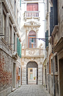 The entrance to the Palazzo Grimani in Venice, which now houses a museum
