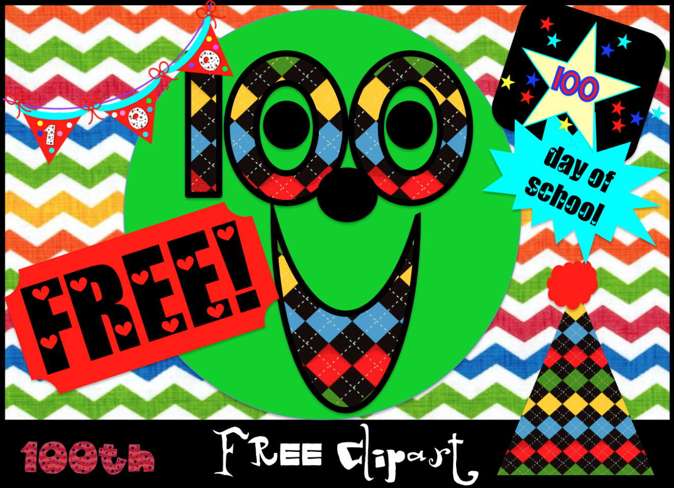 free clipart 100th day of school - photo #26