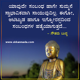 Gautam Buddha Quotes in Kannada