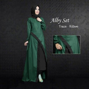 Gamis Set Albi Tosca Hitam Gamis-Set-Albi-Tosca-Hitam