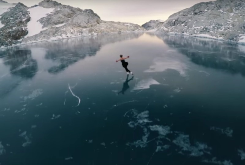 She Figure Skated On Top Of A Mountain… At 1:06 You Can Literally FEEL The Awe. She Figure Skated On Top Of A Mountain… At 1:06 You Can Literally FEEL The Awe.