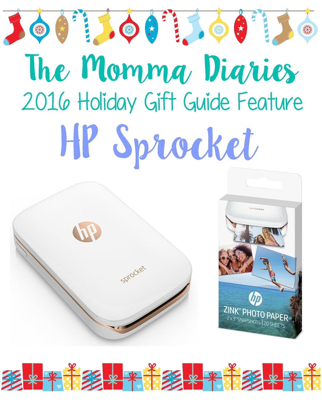 HP Sprocket Photo Printer 2016 Holiday Gift Guide Feature The Momma