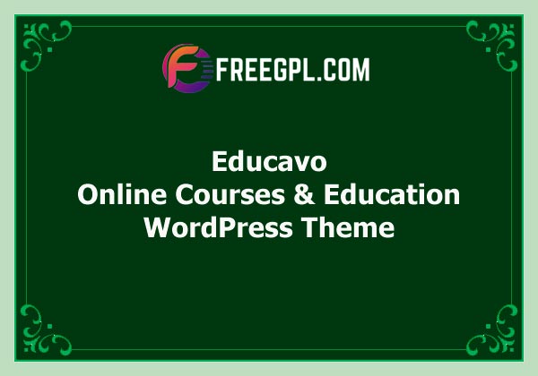 Educavo - Online Courses & Education WordPress Theme Nulled Download Free