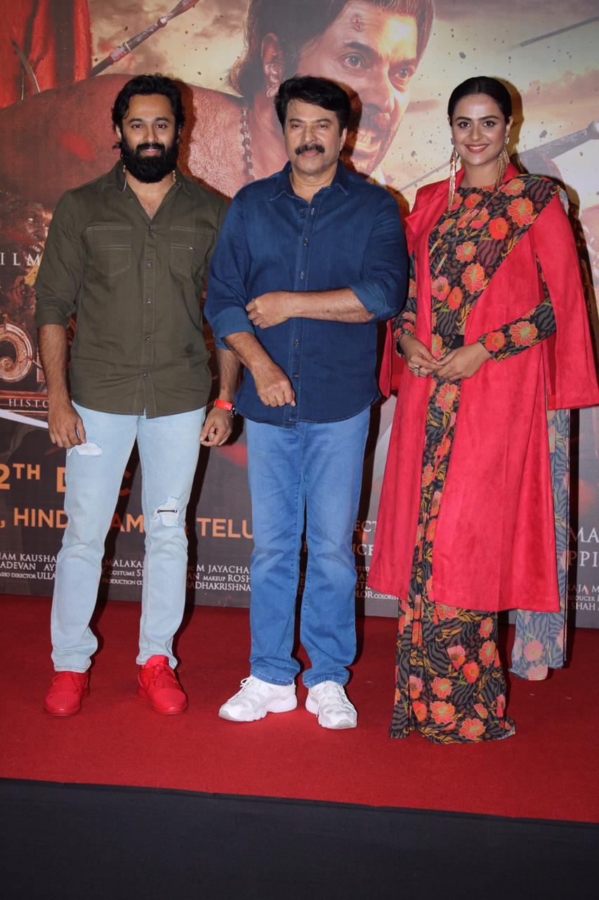 Megastar Mammootty and the cast launched the Hindi trailer of 'Mamangam