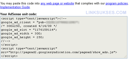 Pasang Iklan Adsense