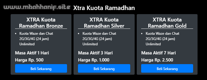 Tembak Paket Xtra Kuota Ramadhan Tembak Paket Xtra Kuota Ramadhan