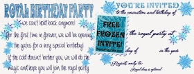 Invites for Frozen Birthday party - ineedaplaydate.com