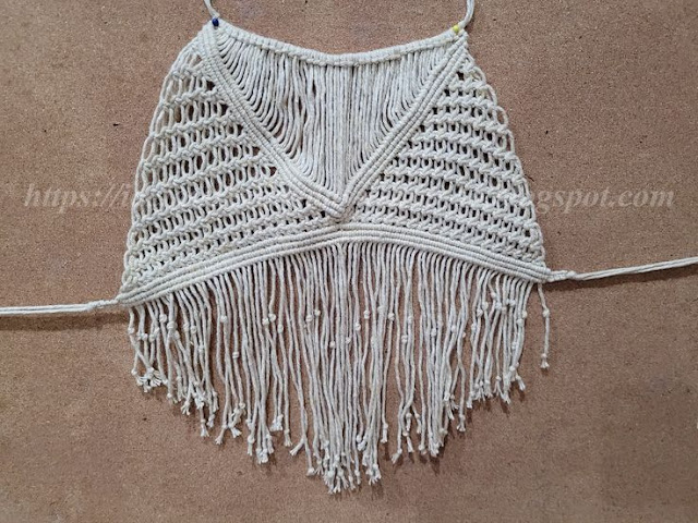 Crop Top em Macramé Macrame Crop Top