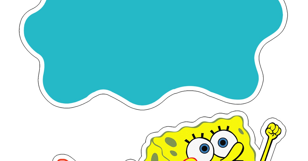 SpongeBob SquarePants Free Printable Cake Toppers. Oh My Fiesta! in