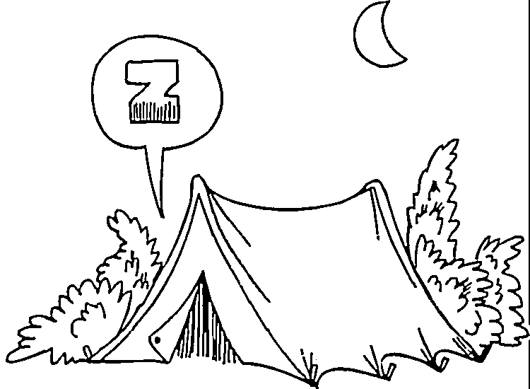 camping coloring pages - photo #29