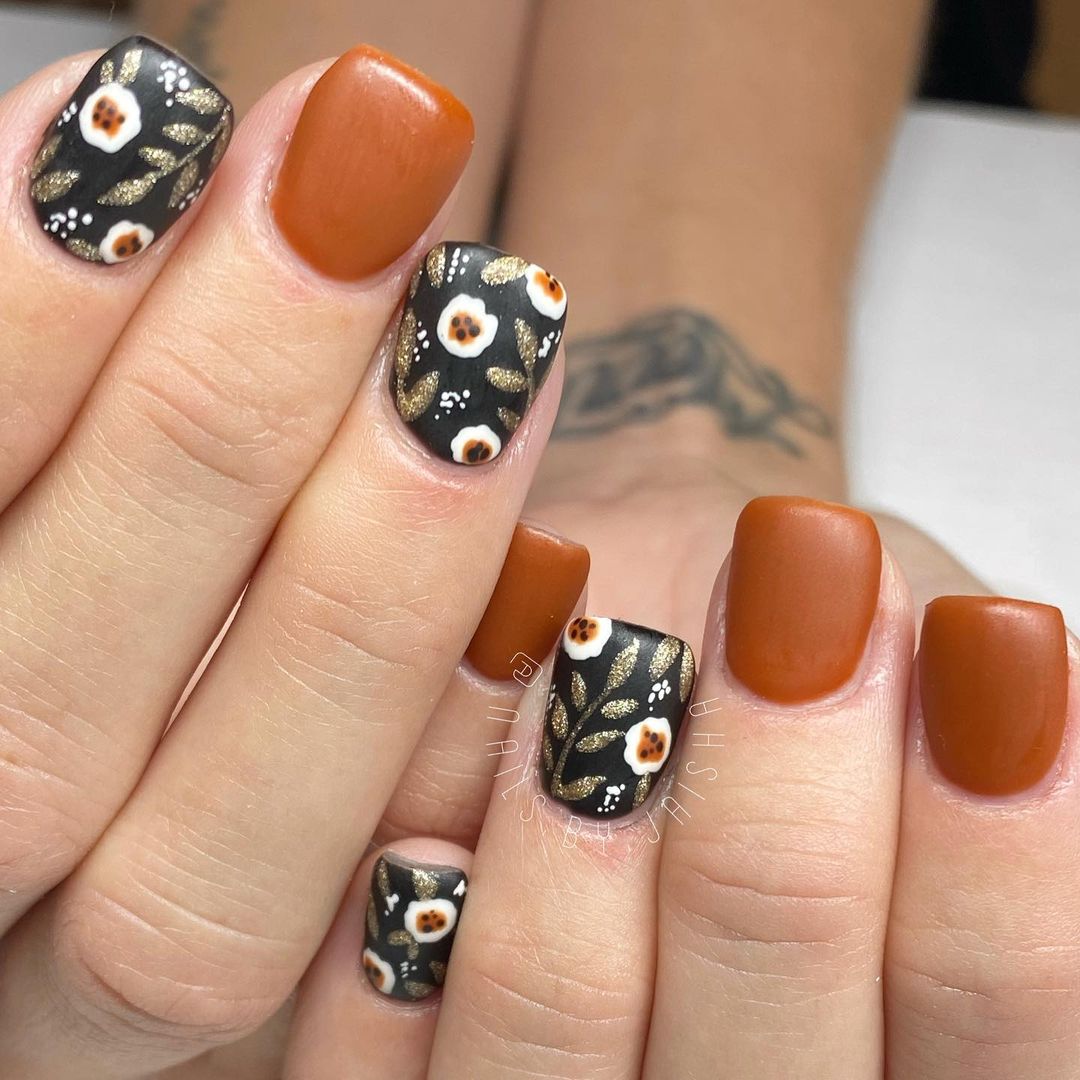 32 Cute fall nail designs and art to try in 2021 Melody Jacob
