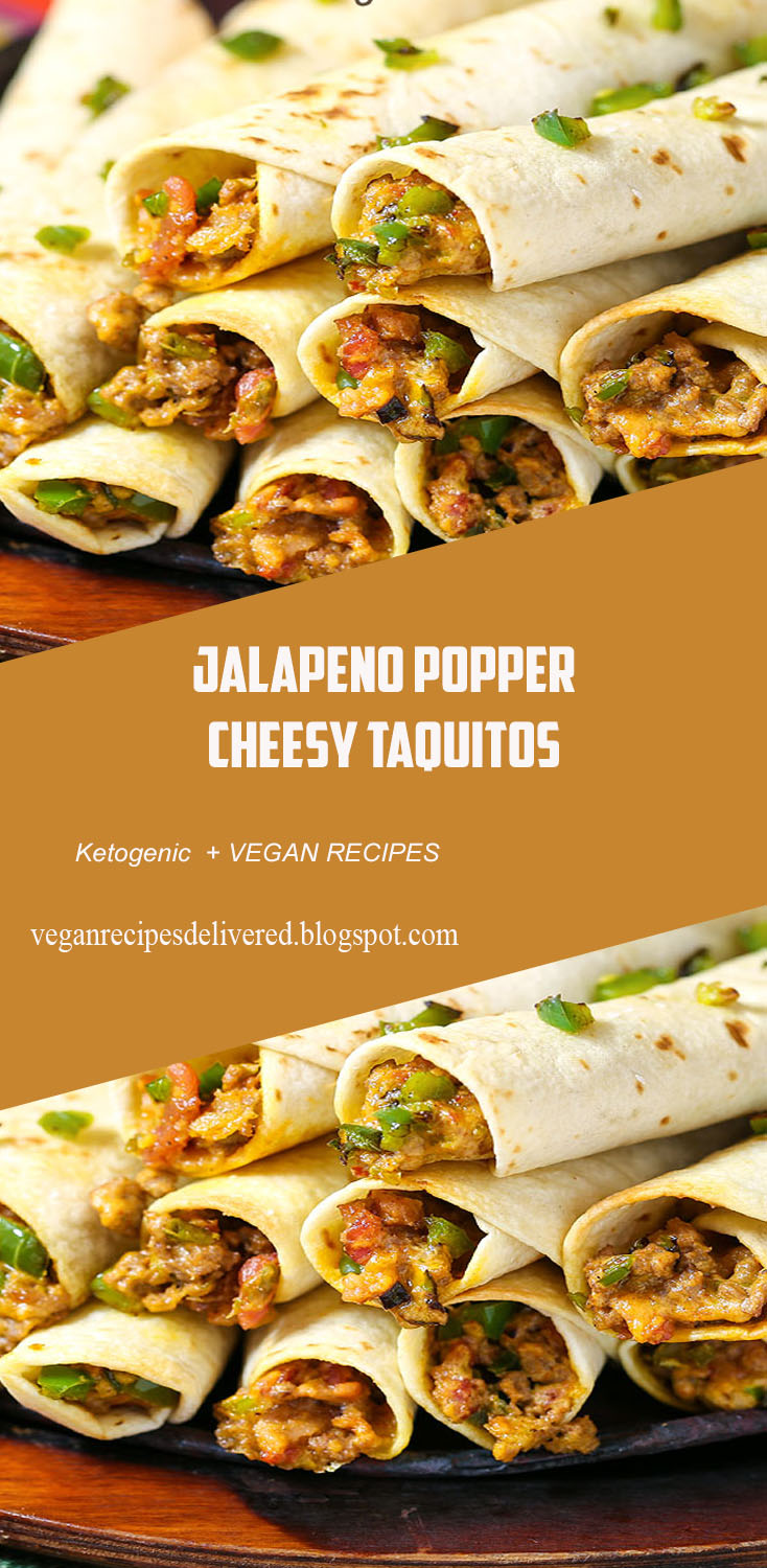 Jalapeno Popper Cheesy Taquitos Vegan Recipes Delivered