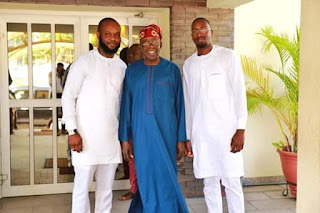 Seyi Tinubu Poses With Bola Tinubu And Osinbajo,Wishes Muslims Happy Eid Mubarak(Photos) %Post Title