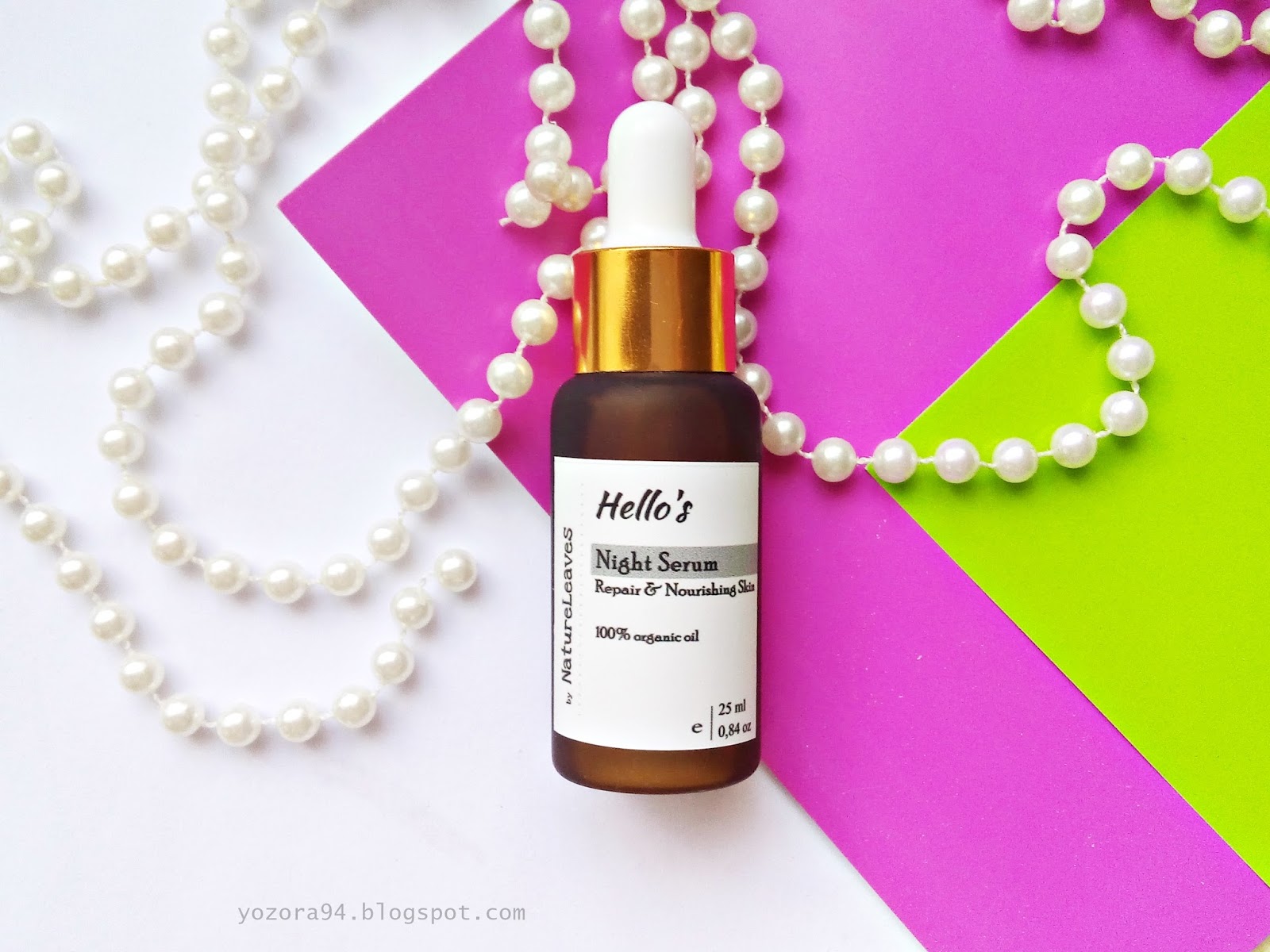 Review : Nature Leaves Hello's Night Serum dan Nature Leaves Mask.