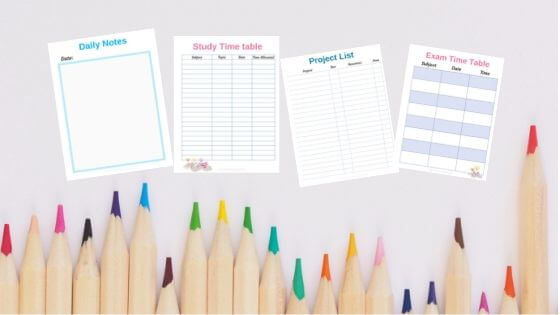 School Planner For Kids Printables - Mylifesmanual