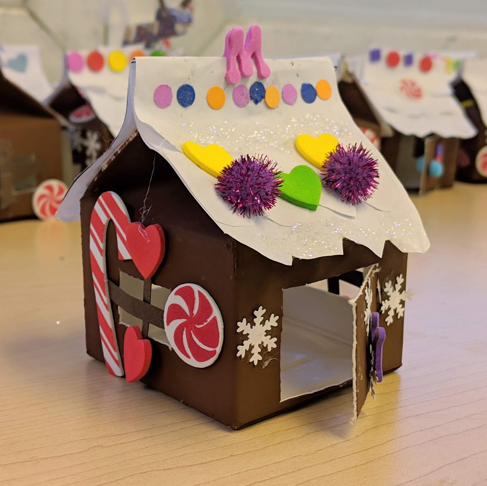 Milk Carton Gingerbread House Gettin' Crafty with Natalie
