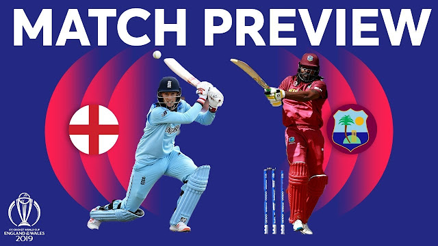 England Vs West Indies- ICC World Cup cricket 2019 Preview
