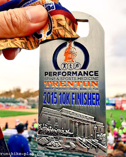 Trenton 10K medal 2015