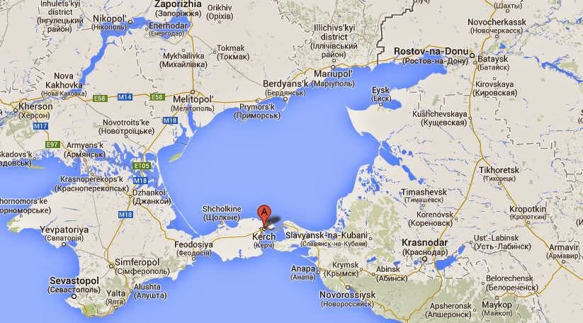 Карта крыма и херсона