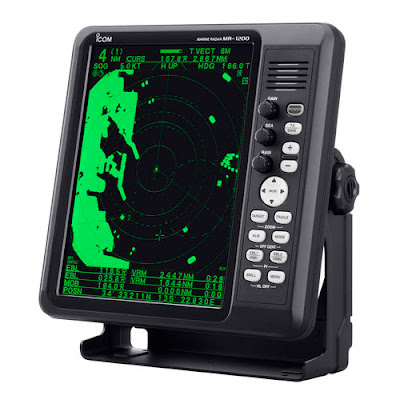 radar mr boat navigation system motion course true head north icom