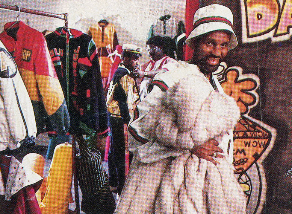 Dapper Dan jacket, 1987. Dapper Dan of Harlem created one-of-a