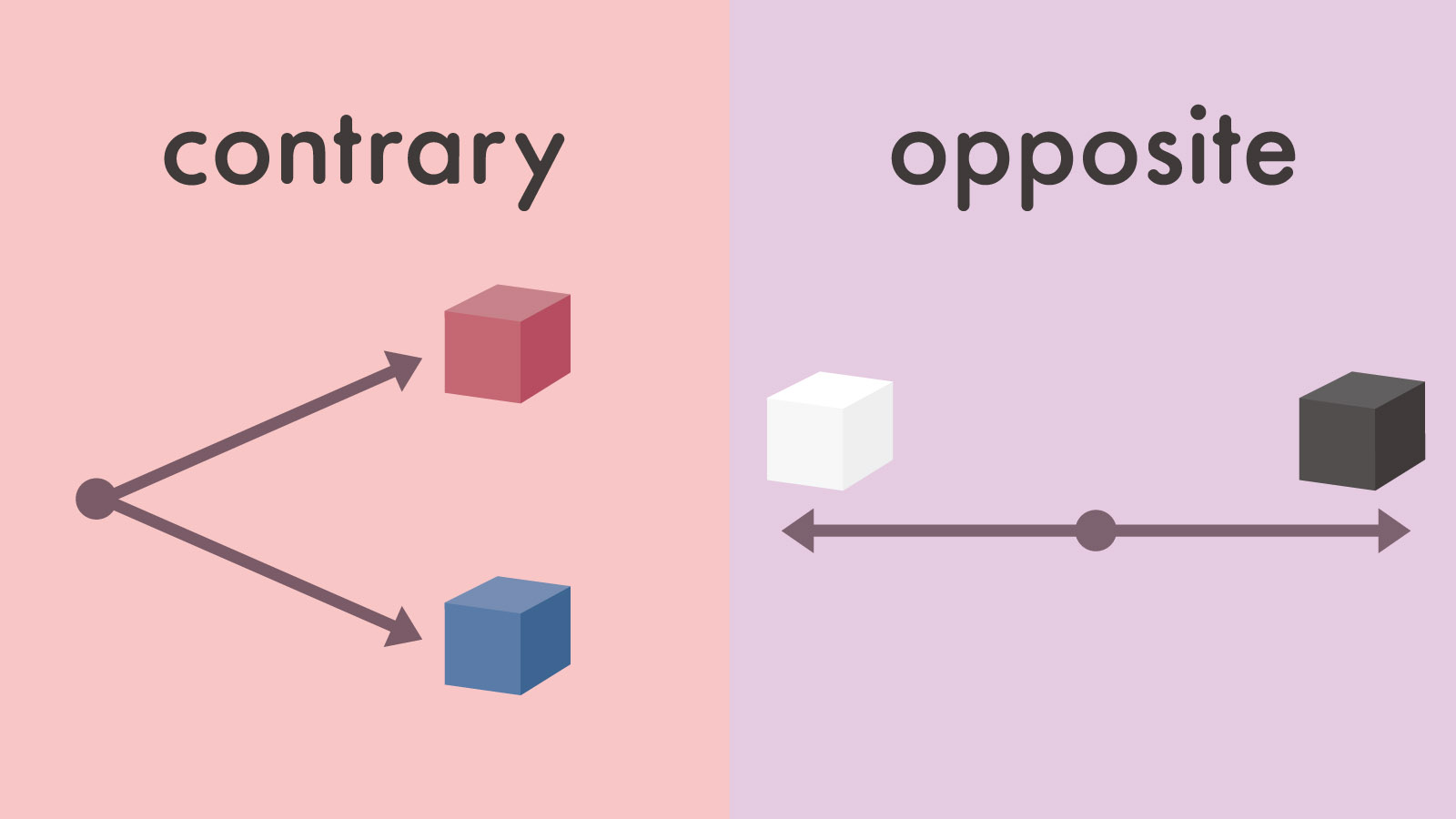contrary と opposite の違いとは?