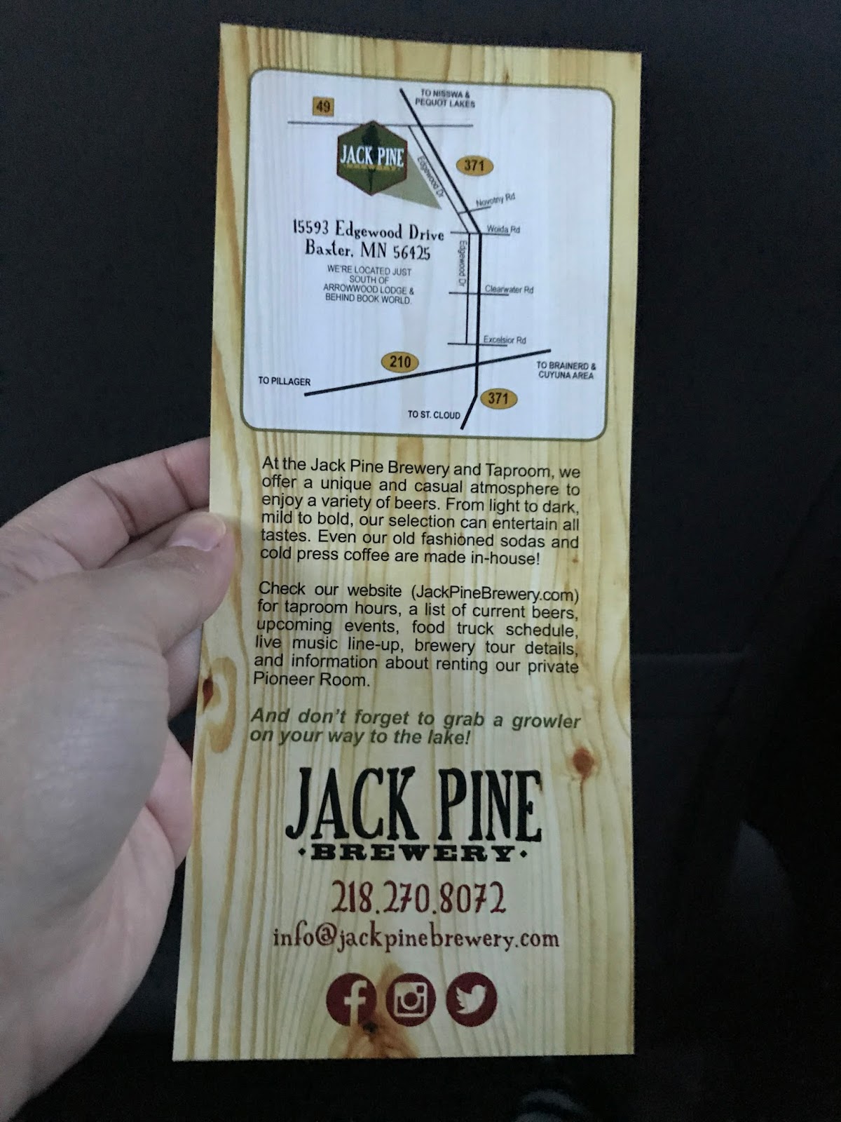 [Minnesota Baxter] Jack Pine Brewery