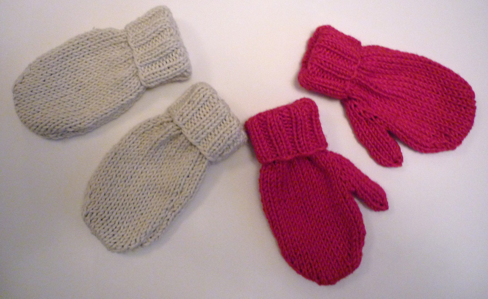 Mack And Mabel Baby Mittens Knitting Pattern