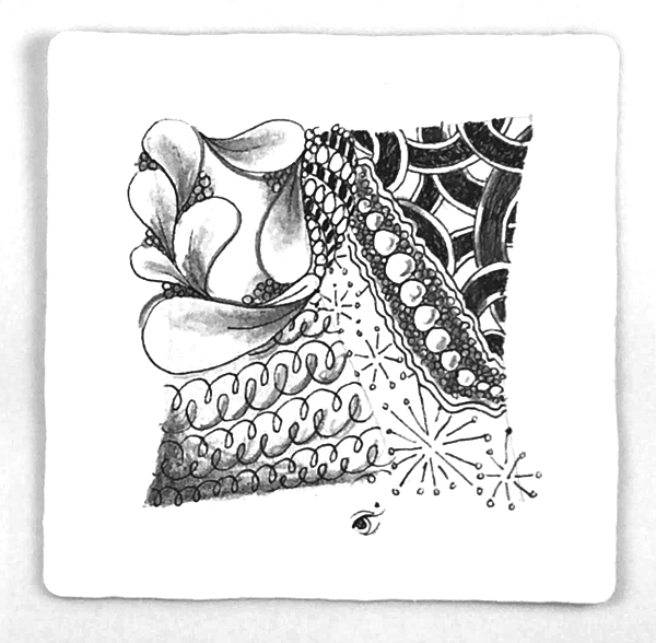 Zentangle with Eke, Flux, Umble, Ahh, Purk and Quipple