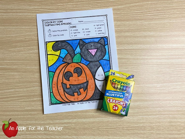 Halloween Color by Number Worksheets