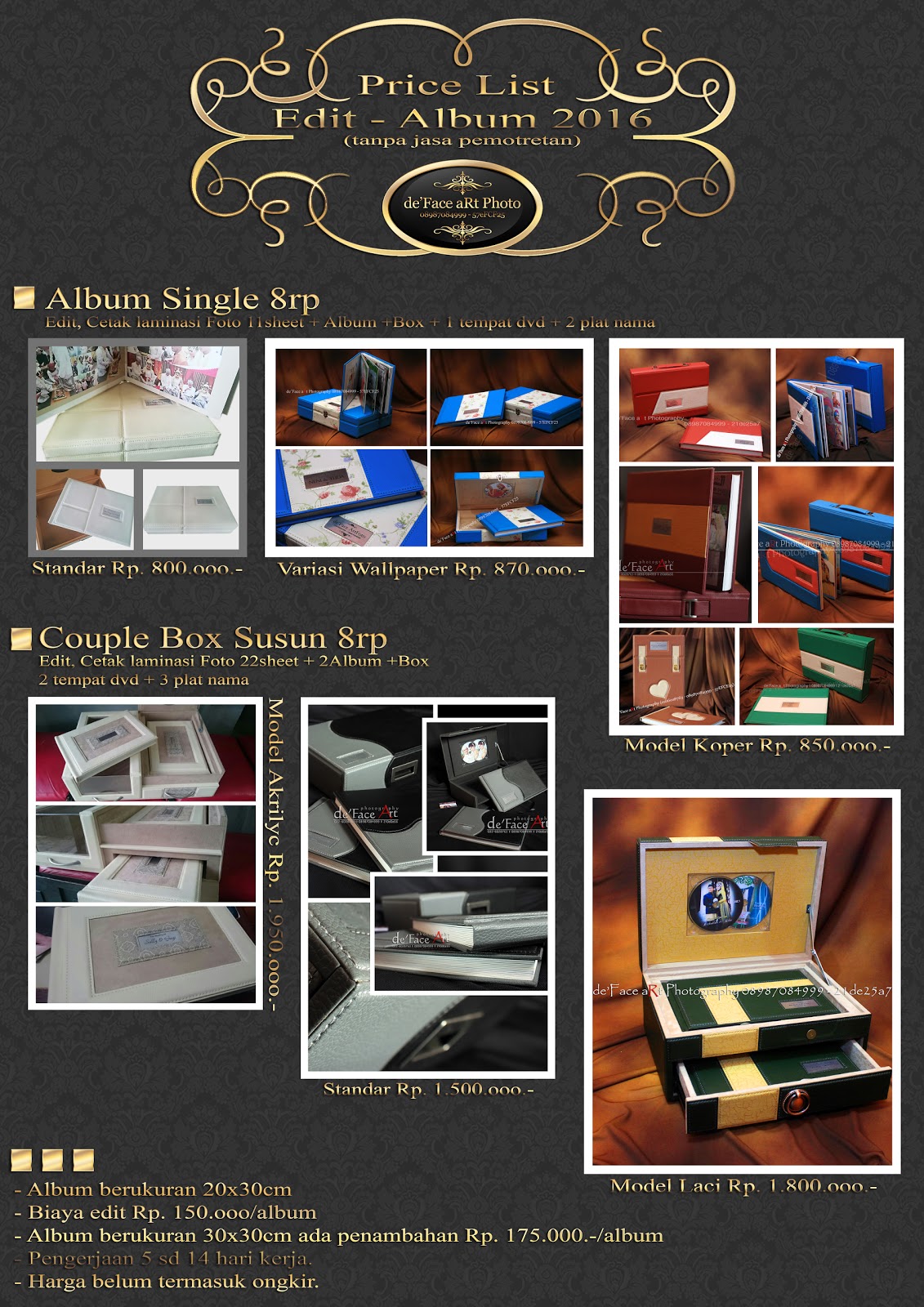 Foto Wedding Bandung Pricelist Edit &amp; Cetak Album Magazine