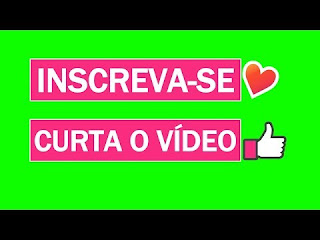 Inscreva-se Chroma Key - Deixe o like, Play / Green Screen, Fundo