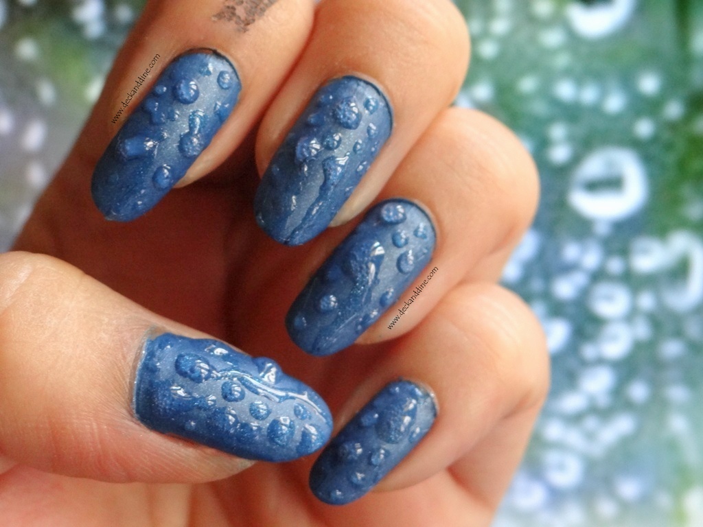 NAIL ART Raindrops on my nails Deck and Dine