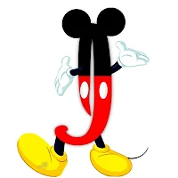 Original alfabeto inspirado en Mickey Mouse I.