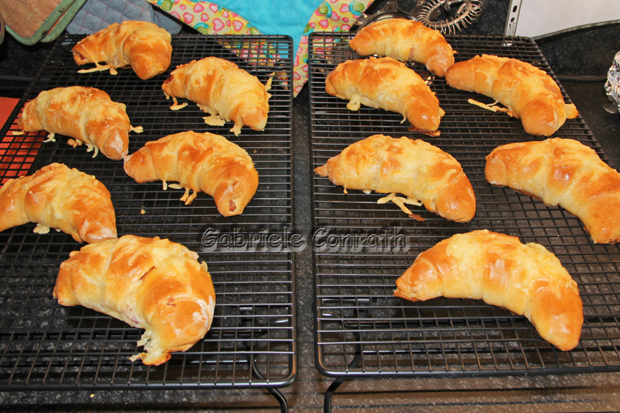 Gabriele´s Conga-Crafts Blog ...: Schnelle Schinken-Käse-Hörnchen