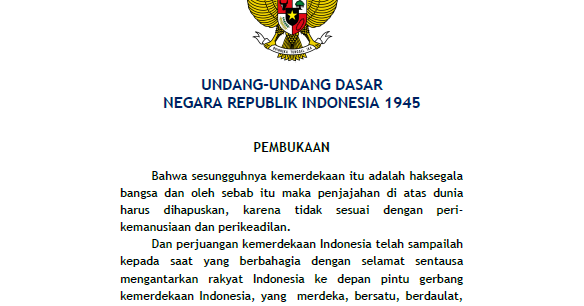 sesuai bunyi pembukaan undang-undang dasar negara republik indonesia tahun 1945 bahwa segala bentuk penjajahan di atas bumi ini harus dihapuskan karena