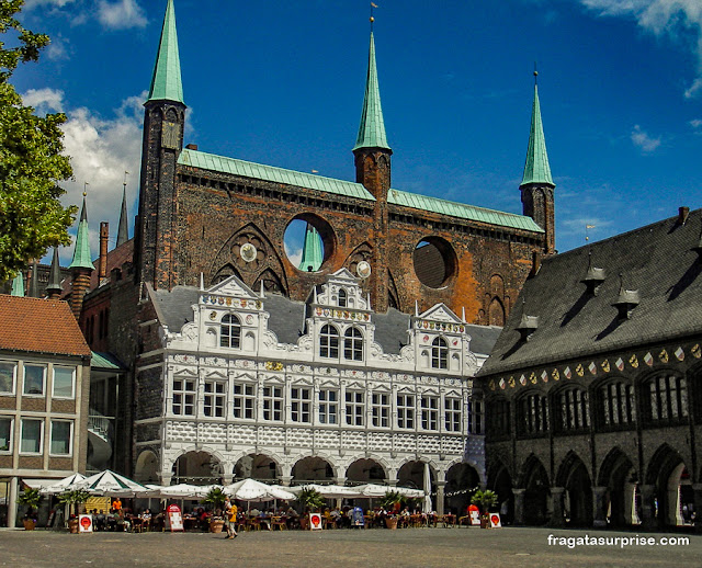 Praça do Mercado de Lübeck, Alemanha