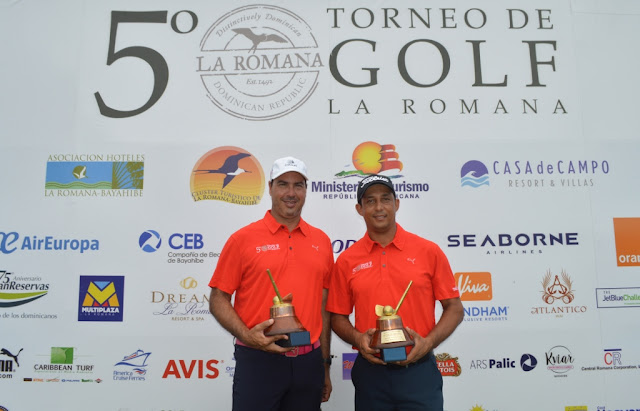 Cesar Rodríguez & Marcel Olivares ganan V Torneo de Golf La Romana por segundo año consecutivo