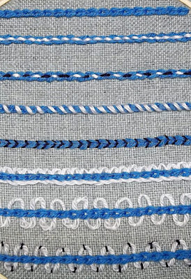 Chain stitch variations
